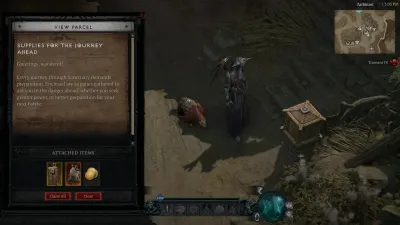 Official Season of Hell's Legacy screenshot: the Horadric Post interface